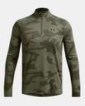 UA JACQUARD VELOCITY 1/2 ZIP - KHAKI