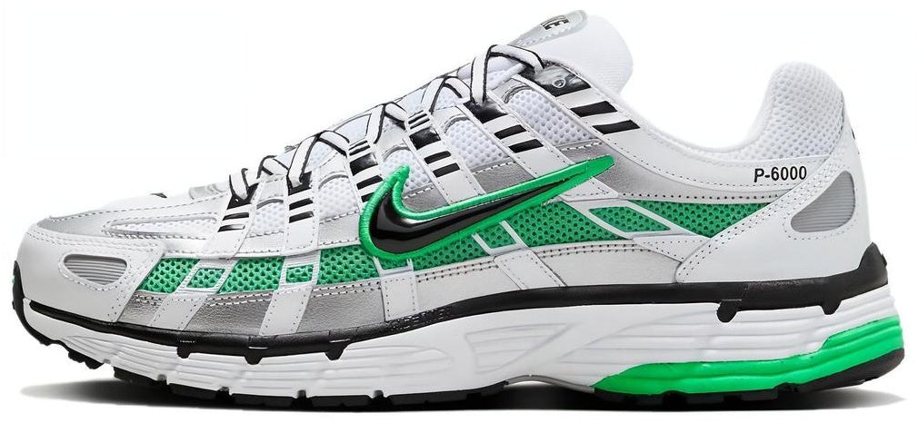 P-6000 TRAINERS - WHITE / SILVER / GREEN