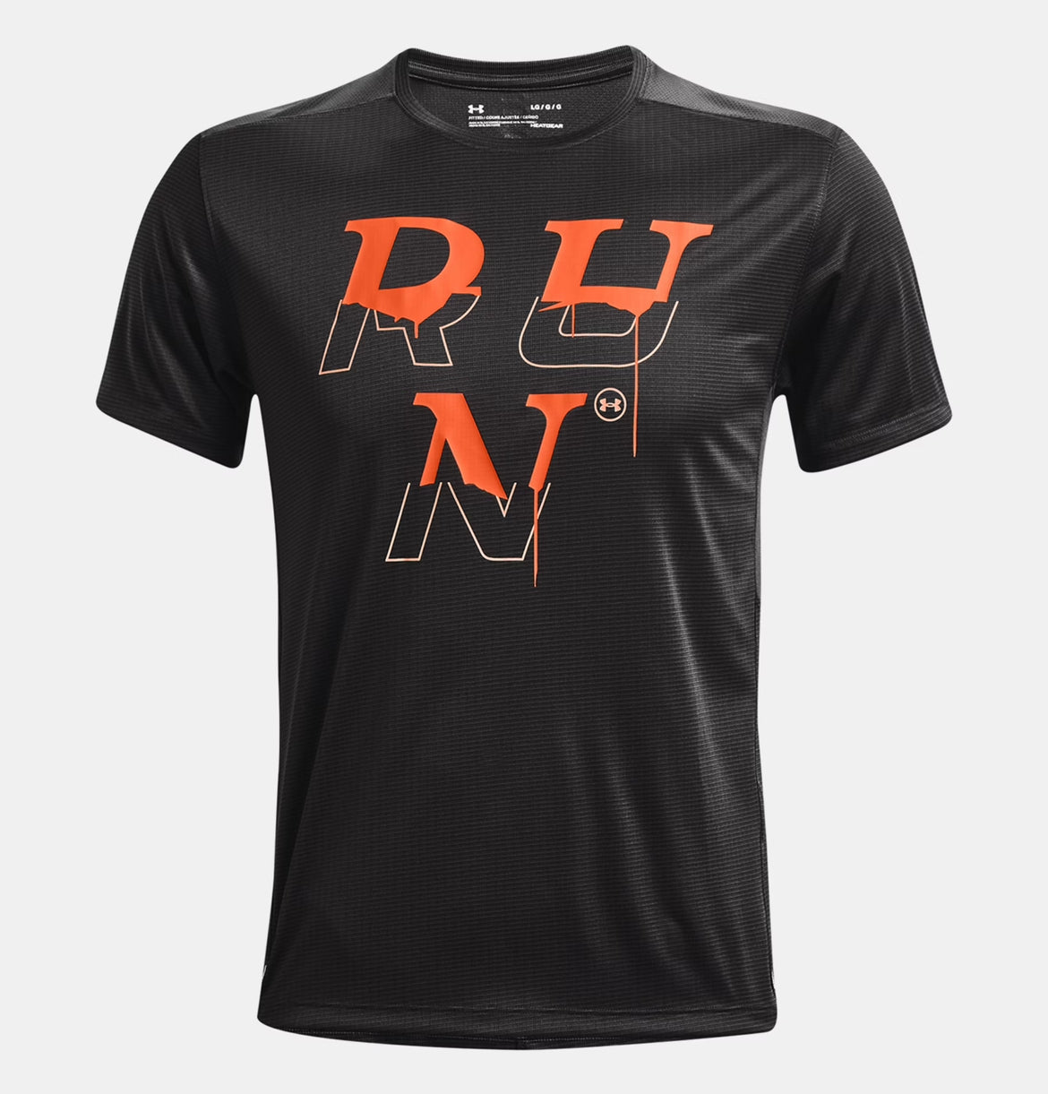 UA STRIDE 2.0 T-SHIRT - BLACK