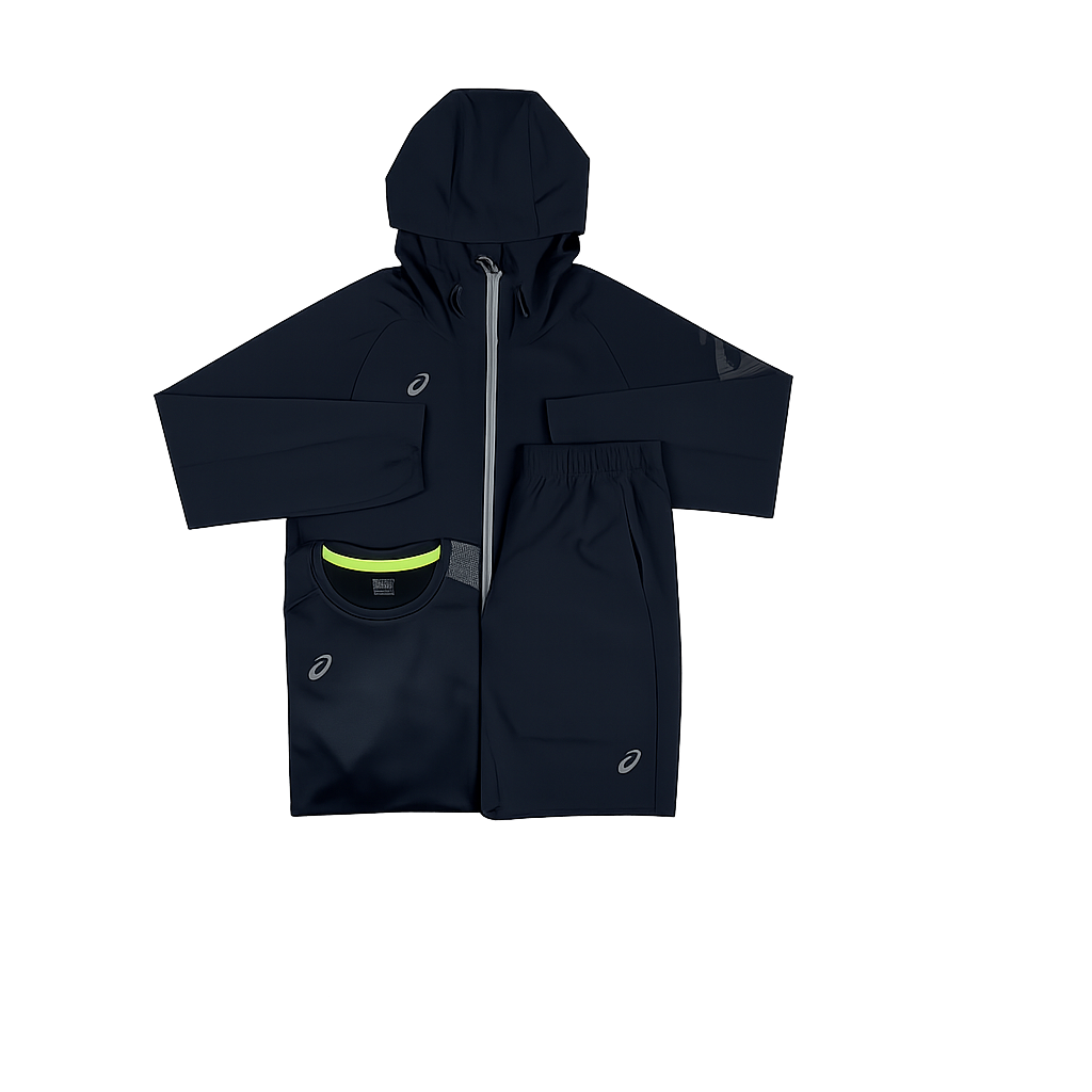 ASICS 3 PIECE SET - BLACK