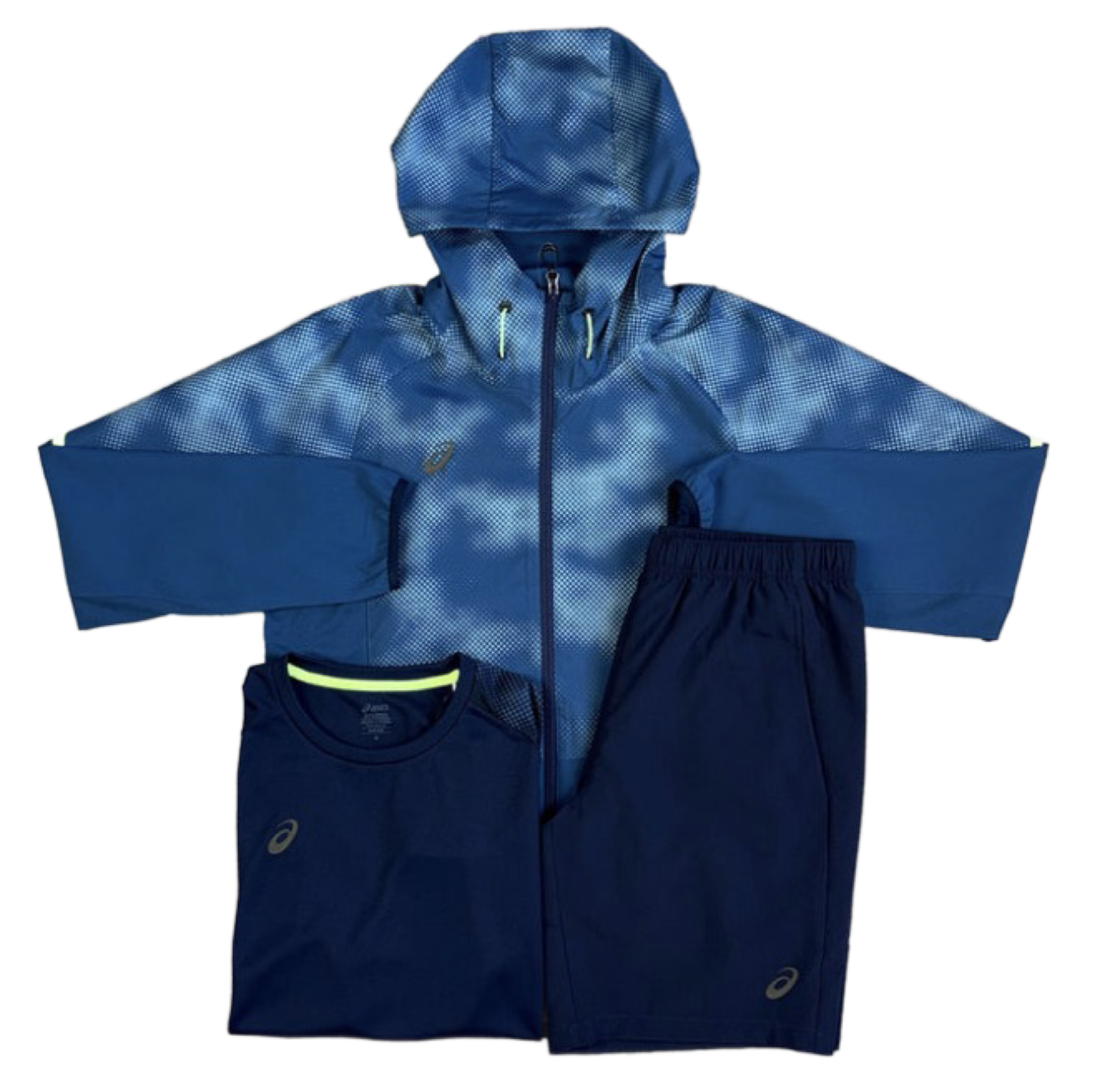 ASICS DISTORTED 3 PIECE SET - NAVY