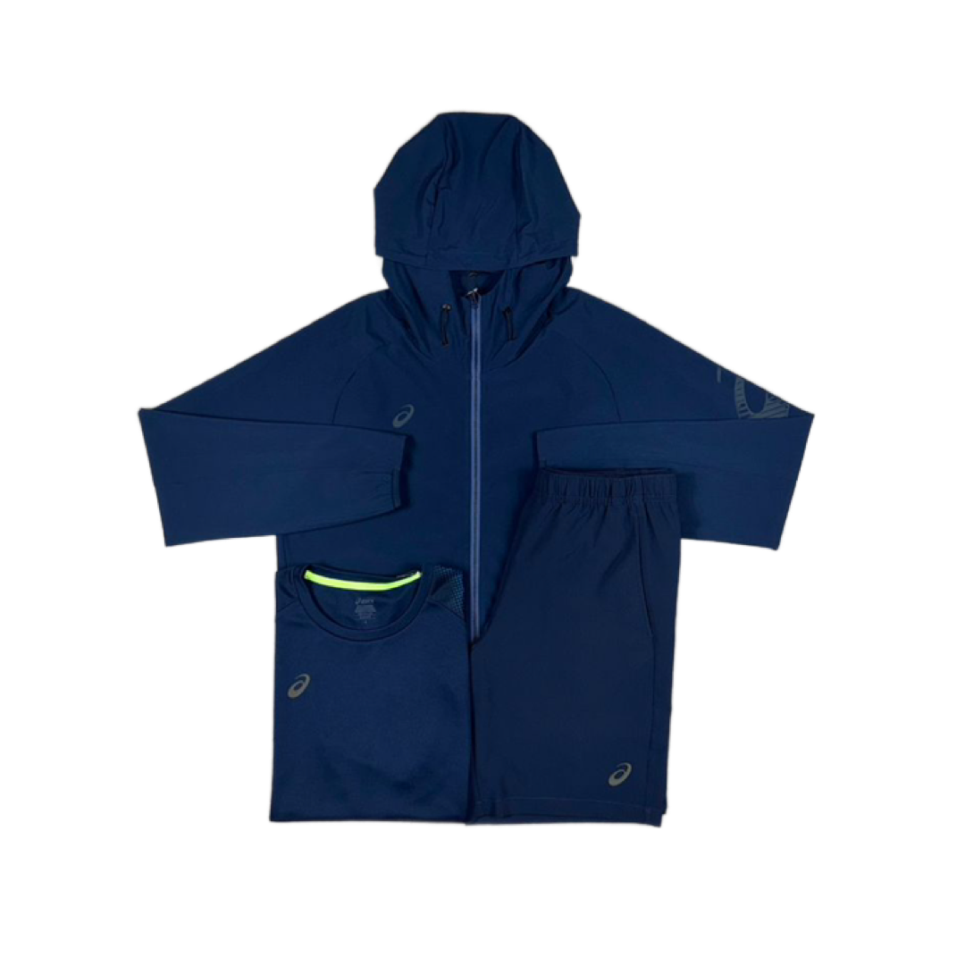 ASICS 3 PIECE SET - NAVY