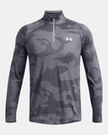 UA JACQUARD VELOCITY 1/2 ZIP - STEEL